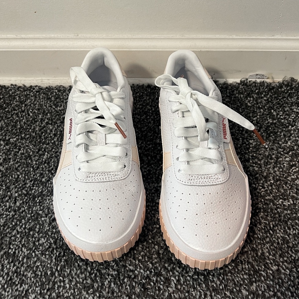 Puma Cali Wn's white-rosewater sneakers size 7.5, 24cm